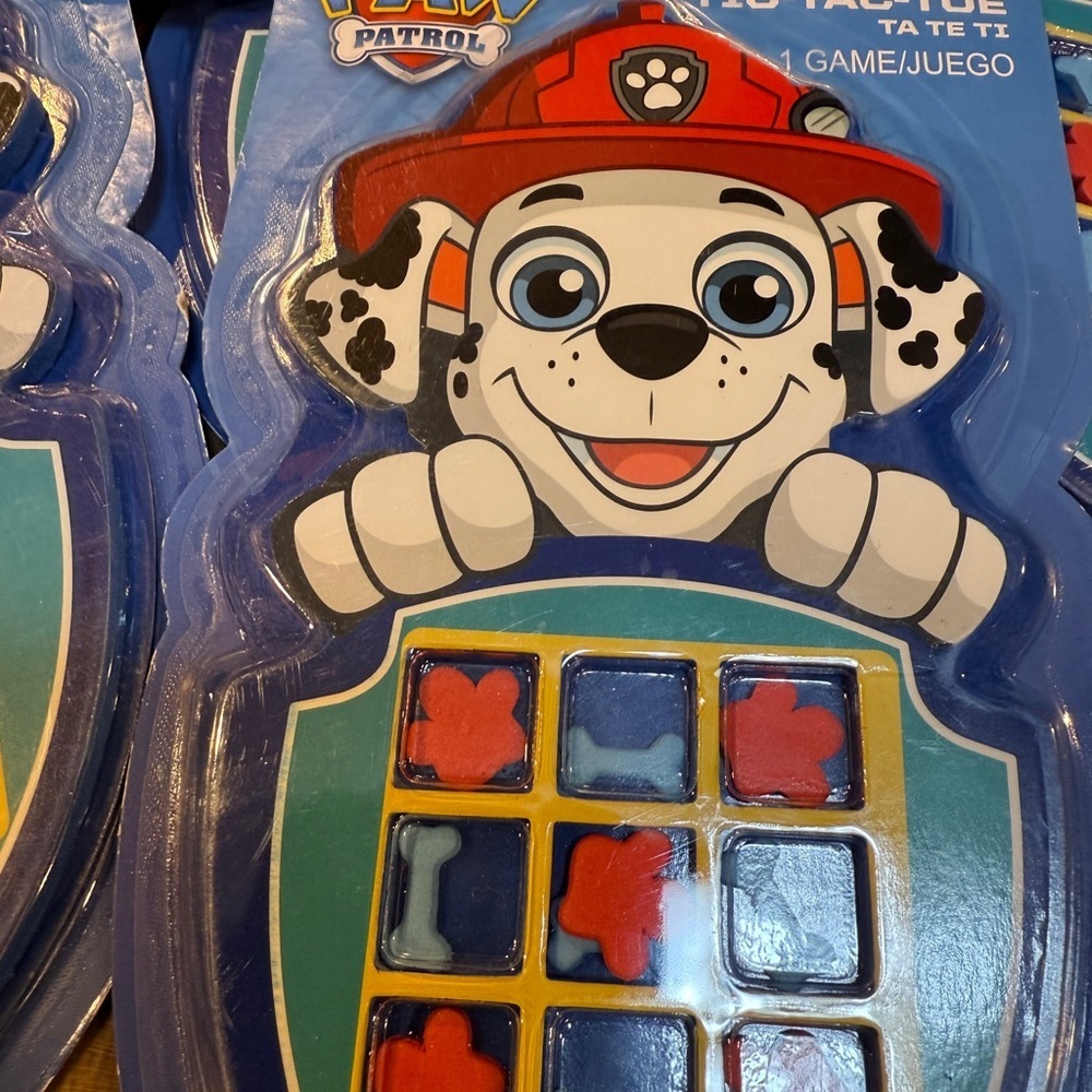 Paw Patrol Tic-Tac-Toe Game Blue and Red Nickelodeon 
Dalmatian Travel Game - Picture 10 of 13